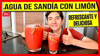 AGUA DE SANDIA CON LIMON REFRESCANTE Y DELICIOSA [upl. by Ahsyad]