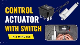 How to connect Switch Double Pole Double Throw to Control Actuator [upl. by Drofnats]