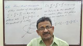 CENTRAL CONICOIDS 15  Plane Section with given centre 2  by Yogendra Bahadur Singh [upl. by Anirehtak]