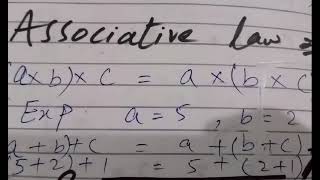 Introduction of associative law  Maths  Grade6 [upl. by Cinnamon389]