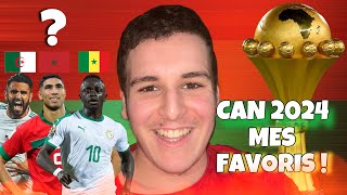 Mes 5 FAVORIS pour la CAN 2024 🏆 [upl. by Eyot752]