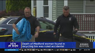 Death of Medford woman found in recycling bin deemed accidental [upl. by Nirmak]