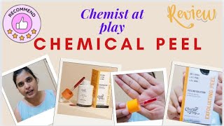 Chemical peel solution review  chemist at play exfoliating chemical peel review  how to do at home [upl. by Hanala]