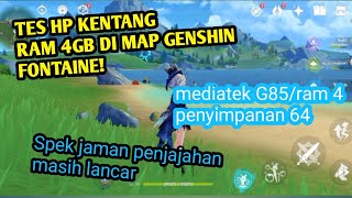 REDMI NOTE 9 test genshin impact 43 map baru Fontaine [upl. by Sadnac38]