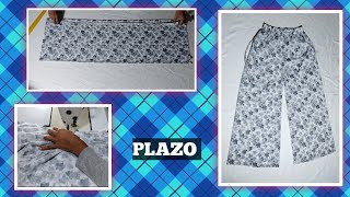 Very Easy Palazzo Pant Cutting and Stitching  Plazo Cutting For Beginners  Style by AMIAS plazo [upl. by Gershon]