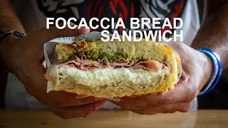 Easy Focaccia Bread Sandwich [upl. by Arundell677]