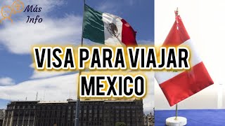 🚨🇲🇽 PERUANOS NECESITARÁN VISA PARA INGRESAR A MÉXICO [upl. by Annirac127]