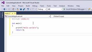 011 Using Visual Studio Welcome to the course C programming [upl. by Apple]