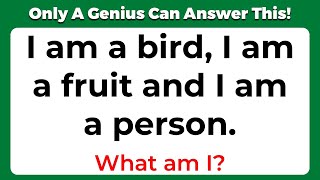 ONLY A GENIUS CAN ANSWER THESE 10 TRICKY RIDDLES  Riddles Quiz  Part 3 [upl. by Cleland325]