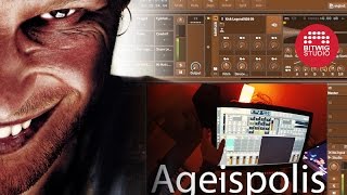 Aphex Twin  Ageispolis Live Jam Cover in Bitwig [upl. by Enyamert]