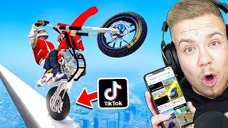 VIRALE GTA 5 STUNTS auf TIK TOK NACHMACHEN 140 [upl. by Ardeahp420]