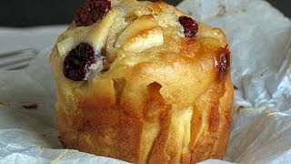 Como hacer Muffins Grandes de Chocolate Blanco con Arándanos Receta fácil [upl. by Dorrie]