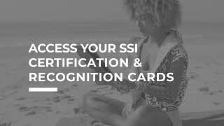 How to access your SSI certification amp recognition cards  MySSI App [upl. by Shippee]