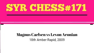 Magnus Carlsen vs Levon Aronian • 18th Amber Rapid 2009 [upl. by Crabb]