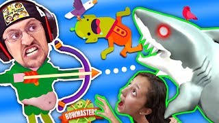 MOMMY CAN I SHOOTA SHARK PWEEEZ đźŚŠ BOWMASTERS Game w FGTEEV Duddy Chunky Boy Skit [upl. by Notrom]