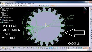 Spur Gear Catia Video Tutorial using base circle as basis of construction [upl. by February]