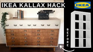 EXTREME IKEA HACK  DIY Ikea Kallax Hack  DIY Apothecary Cabinet [upl. by Anadal]