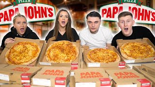 Last to STOP Eating PAPA JOHNS Wins £1000  Challenge [upl. by Ik]