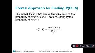 43 Complements and Conditional Probability STA2023 Online [upl. by Beebe]