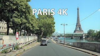 Driving into Central Paris  Driving Downtown  Paris 4K [upl. by Lebasi920]