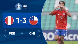 PERÚ vs CHILE 13  RESUMEN  CONMEBOL SUB 15  FASE DE GRUPOS [upl. by Kila]