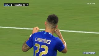 GOLAZO DE LAUTARO ðŸ’¥  Argentina 3  1 Guatemala  AmistosoEnFOX [upl. by Akilegna]