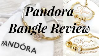 PANDORA Bangle Review  3Link Sliding Bangle amp Mesh Bangle [upl. by Daven]