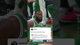 Jaylen Brown Trolling the Warriors Gameplan after a 50pt W😭 [upl. by Trebleht]