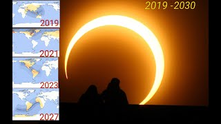 Eclipse solar anular calendarios 2019  2030 [upl. by Samira]