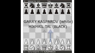 Kasparov vs Tal  1987 Raund 11 [upl. by Adohr]