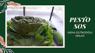 Pesto Sos  Evde Pesto Yapımı  Asena Çeltikçioğlu Arslan [upl. by Susann]