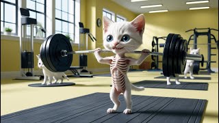 Skinny Cat Transforms The Power of Grit🐾💥cat cute ai catlover catvideos cutecat aicat [upl. by Nerissa]