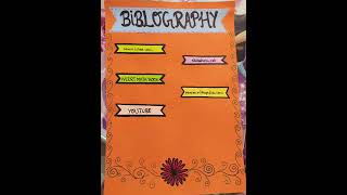 Bibliography for project  Bibliography design for project  Project bibliography  bibliography [upl. by Inoek]