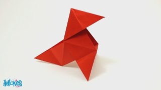 Tuto origami  fabriquer une cocotte traditionnelle Hellokids [upl. by Revart]