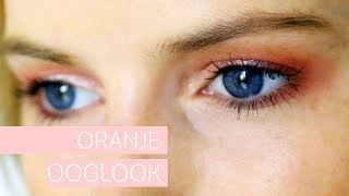 HOW TO betaalbare amp makkelijke oranje oogmakeup [upl. by Droffilc]