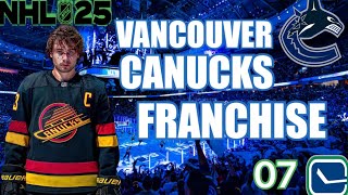 NHL25 Vancouver Canucks Franchise PLAYOFFS YR2 VS LA Kings [upl. by Dnalram370]