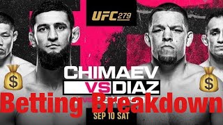 UFC 279 Predictions Chimaev Vs Diaz Full Card Betting Breakdown [upl. by Lubet]