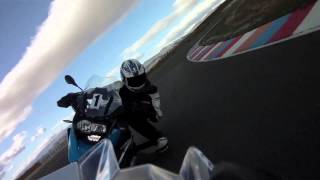 BMW R1200GS vs BMW HP4 at the Circuito de Almería [upl. by Odnalra354]