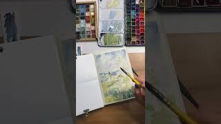 Watercolor Monet Landscape [upl. by Aniram10]