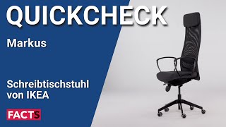 IKEA Markus Schreibtischstuhl im FACTS Test [upl. by Pellikka527]