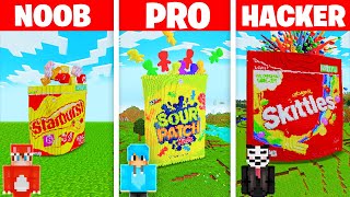 NOOB vs PRO CANDY House Build Challenge In Minecraft [upl. by Verena941]