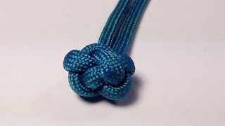 How To Tie A Decorative Paracord Chinese Button Knot  Tutorial [upl. by Yonah]