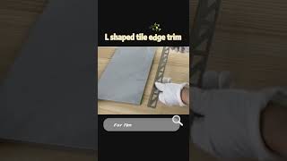 How do you use L shape tile trim [upl. by Arahas]