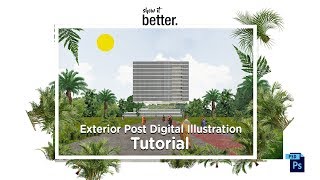 Post Digital Illustration Exterior Tutorial inside secrets [upl. by Atnauq]