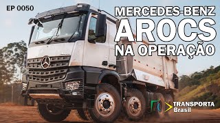 MercedesBenz Arocs 8x4 em ação na mina de granito [upl. by Arannahs]