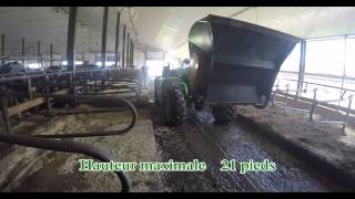 Merlo Telehandler in DairyFarm with bedding bucket Emily [upl. by Eanil]