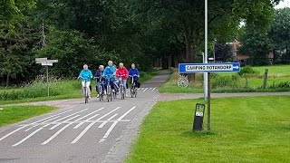 42e Fietsvierdaagse Wolvega fietsen over de Oosterseveldweg Noordwolde fr [upl. by Askari980]