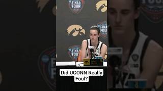 Controversial foul call ends IowaUCONN game caitlinclark iowahawkeyes viral [upl. by Sonya]