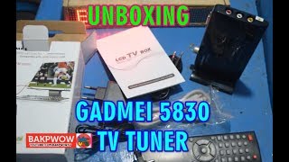 Unboxing TV Tuner Monitor LCD Gadmei 5830 [upl. by Tawnya]