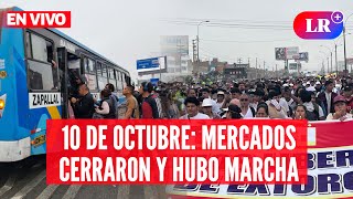 PARO de TRANSPORTISTAS mercados cerraron y hubo marcha al Congreso  EnVivoLR [upl. by Janos]